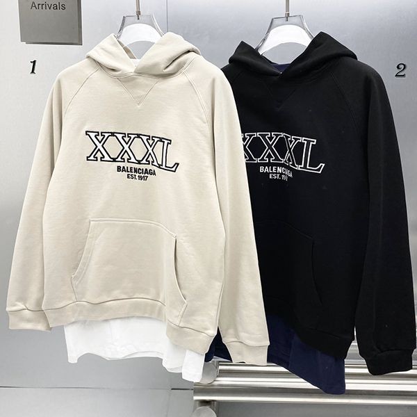Hard to find Balenciaga XXXL logo fleece hoodie cotton fake 2 colors baj68857 Hard to find Balenciaga XXXL logo fleece hoodie cotton fake 2 colors baj68857