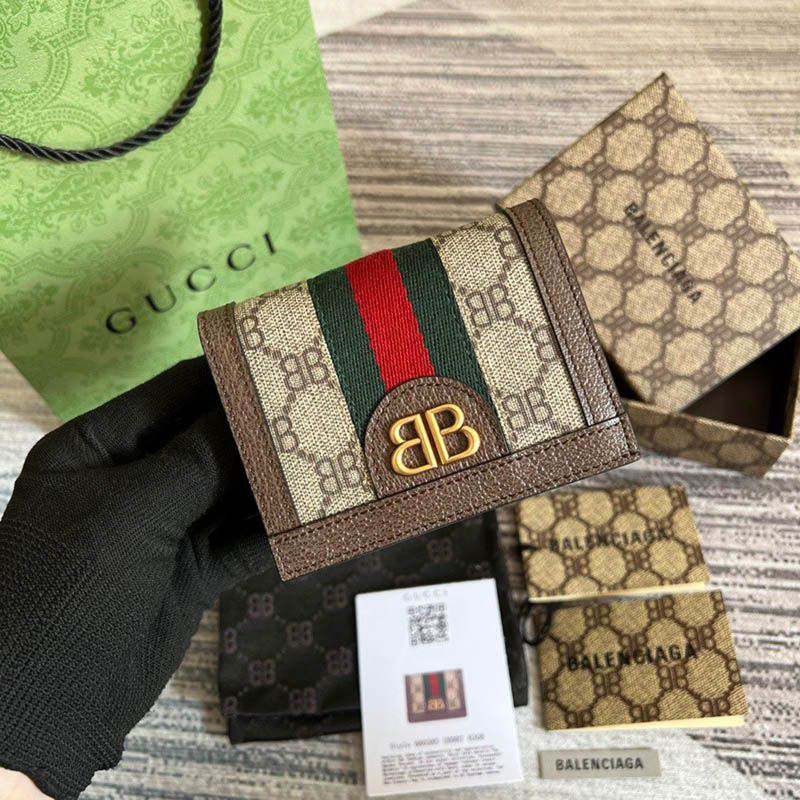 Classic [Balenciaga x Gucci copy] ☆ HACKER card case wallet gun14580
