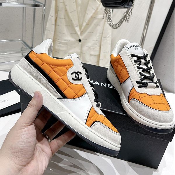 Super Hot Topic! Chanel Sneakers White & Yellow Replica shy16121 Super Hot Topic! Chanel Sneakers White & Yellow Replica shy16121