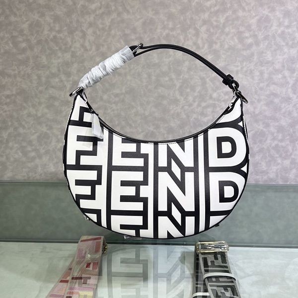 Fendi ROMA Capsule Print Leather Bag Replica fev03686