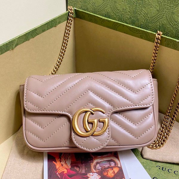 Gucci GG Marmont Quilted Leather Super Mini Bag Replica Gucci GG Marmont Quilted Leather Super Mini Bag Replica