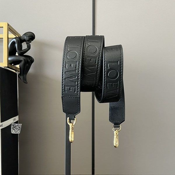 Loewe strap replica satin calf logo embossed loo70530