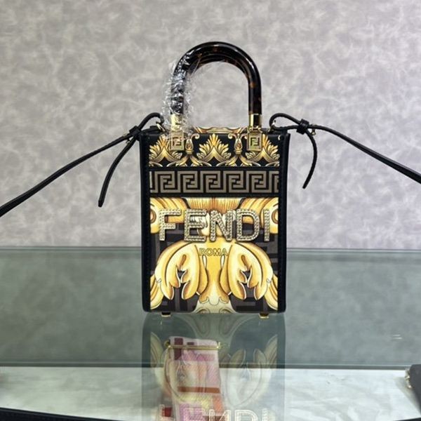 Fendi Sunshine Shopper Small Fender Che FF Mini few14981