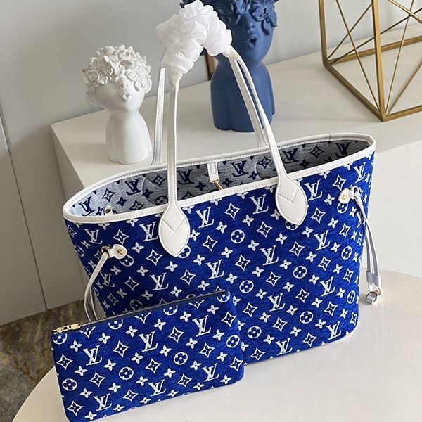 New on sale? Louis Vuitton Tote Bag Replica Neverfull MM Monogram Blue M46220 New on sale? Louis Vuitton Tote Bag Replica Neverfull MM Monogram Blue M46220