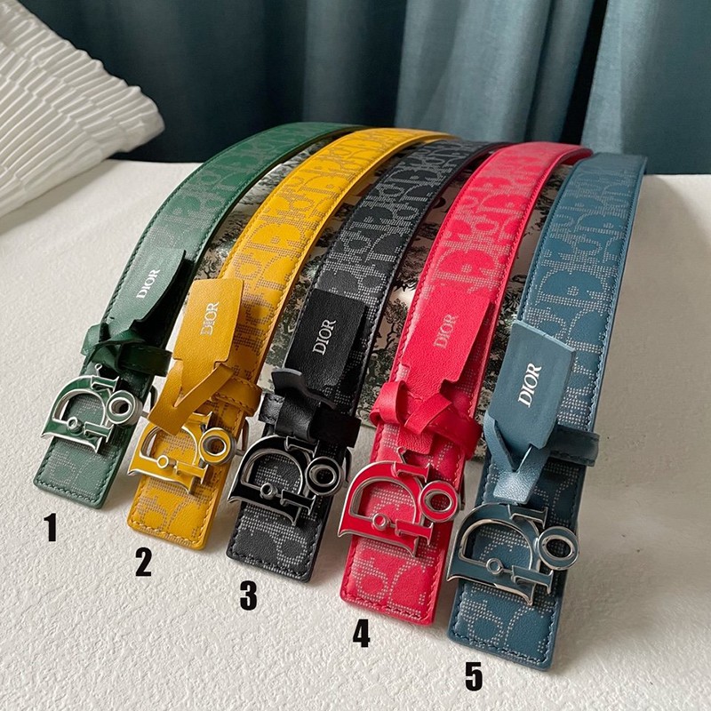 No.1 Popular Dior Replica Oblique 35mm Reversible Belt WORLD TOUR 5 Colors dem26027