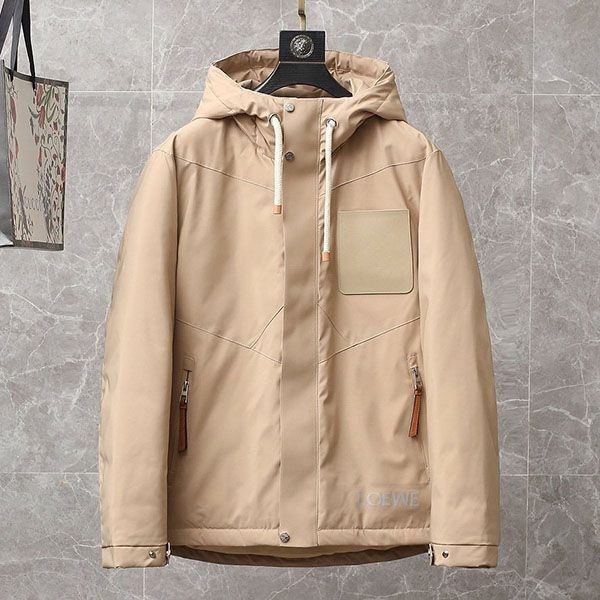 Extremely rare! Loewe puffer hooded bomber jacket replica lor75088