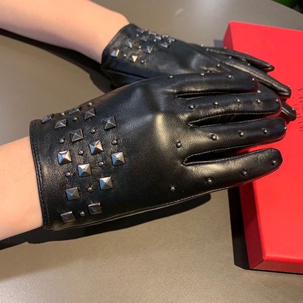 Luxury brand Valentino replica Rockstud leather gloves Vug78083 Luxury brand Valentino replica Rockstud leather gloves Vug78083
