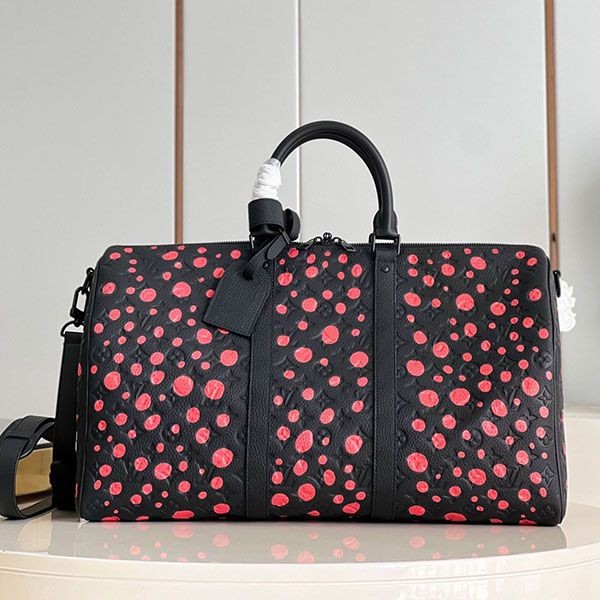 Louis Vuitton x Yayoi Kusama collaboration Keepall replica Bandouliere 50 M21674 vud28657 Louis Vuitton x Yayoi Kusama collaboration Keepall replica Bandouliere 50 M21674 vud28657