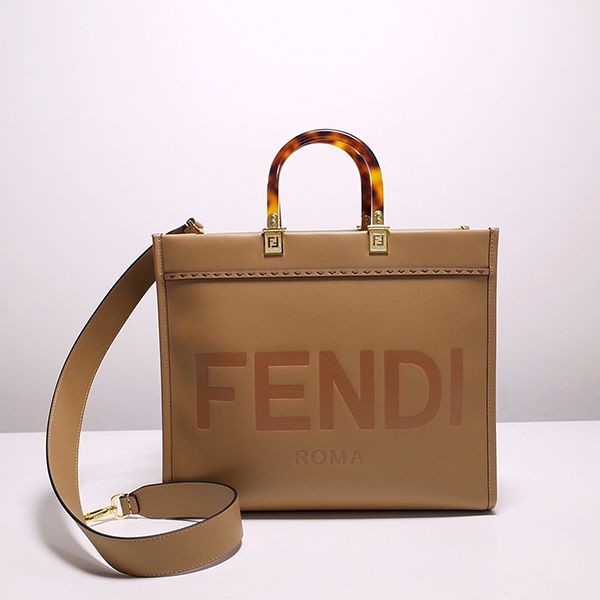 Competition: Fendi Sunshine Logo Shopping Tote Bag Replica fea56225