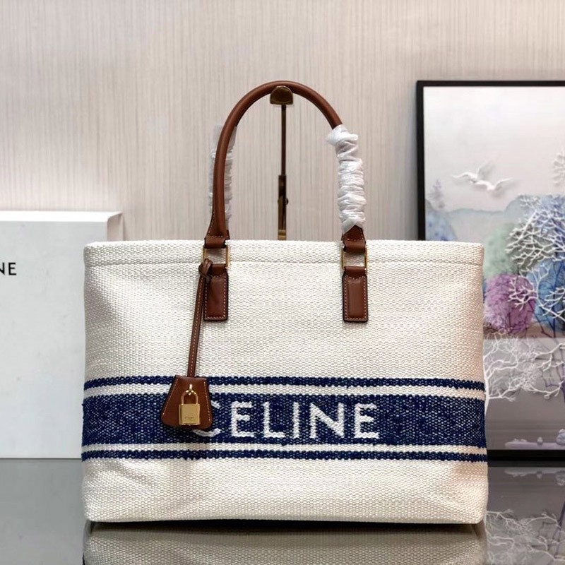 No.1 Popular Celine Tote Bag Replica Hand Logo Hippo Brown Ceq85764