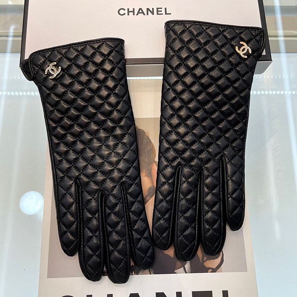 Chanel Caviar Leather Gloves Replica shr93764 Chanel Caviar Leather Gloves Replica shr93764