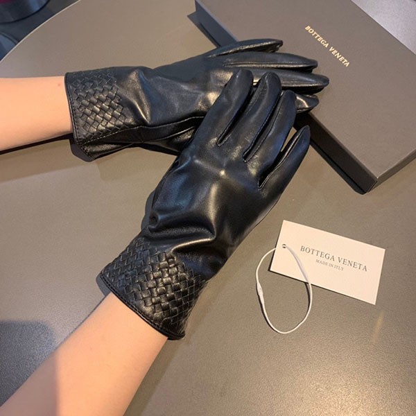 High quality Bottega Veneta replica intrecciato leather gloves free shipping bol43540