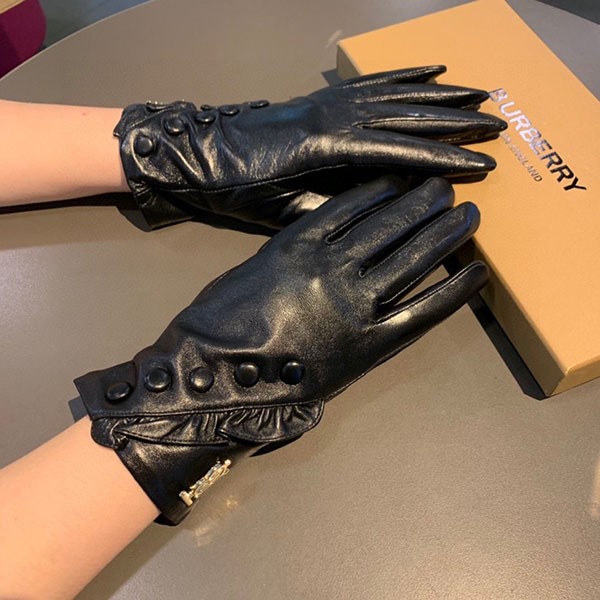 Very popular! Burberry Lambskin Leather Gloves Replica Bau69956