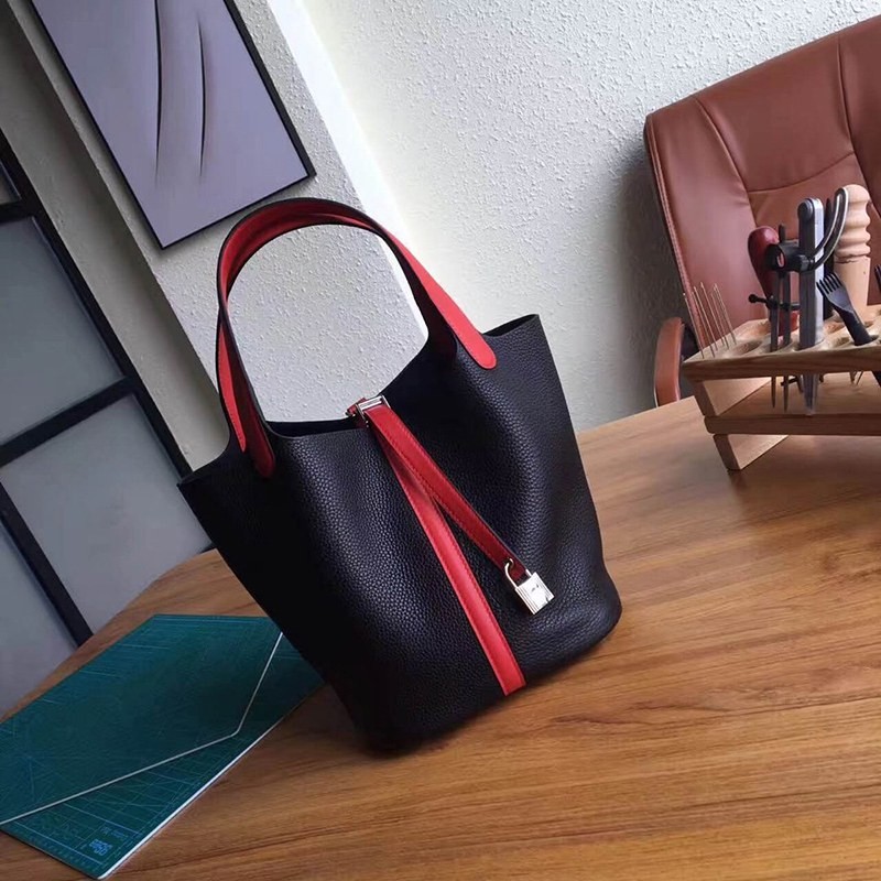 No customs duties Hermes Picotin Lock Replica PM18 Silver Hardware ere78598