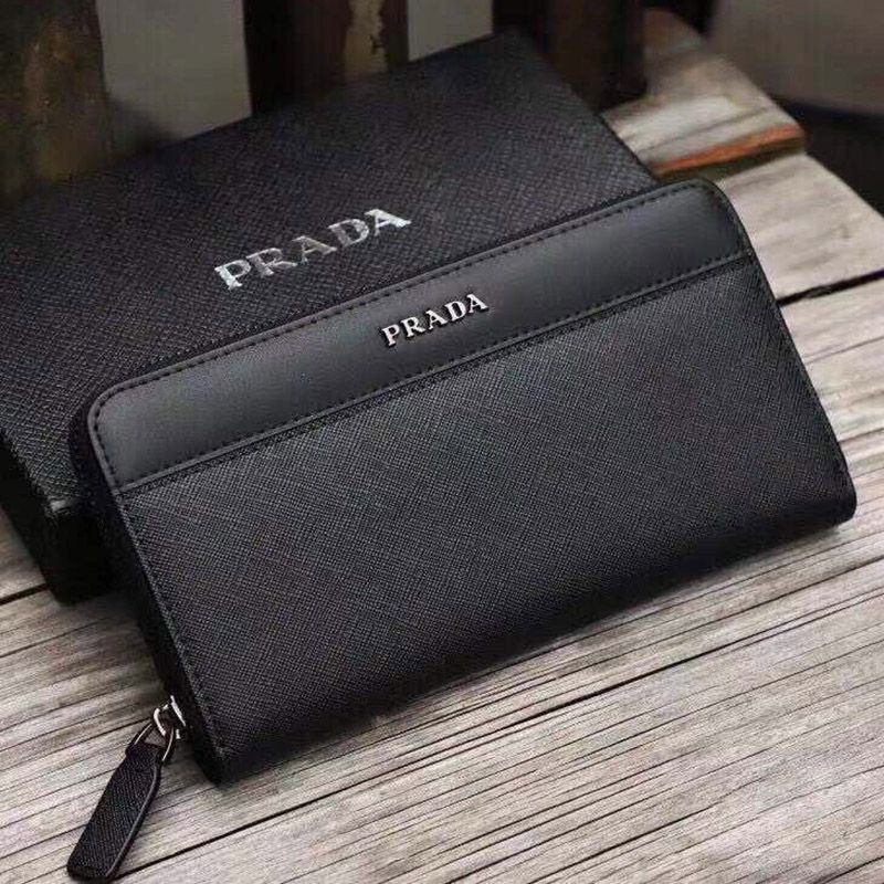 First come, first served? Fake Prada long wallet with zipper, shipping included puj09092