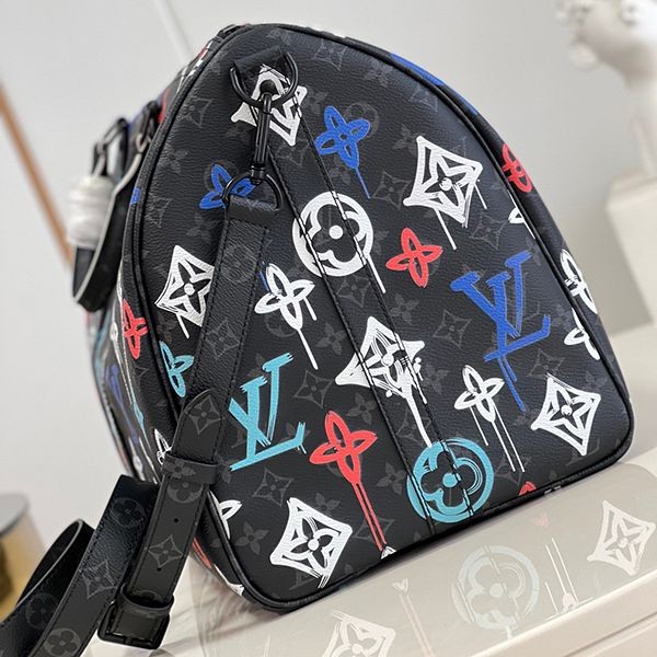 A nice Louis Vuitton Keepall Bandouliere 50 replica in multi-color M21384