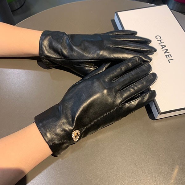 Chanel logo leather gloves replica shf78244 Chanel logo leather gloves replica shf78244