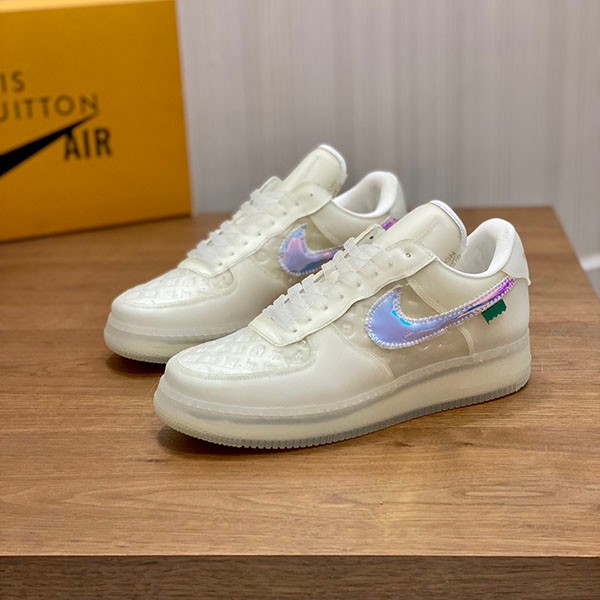 ★Popular in Japan! Louis Vuitton x Nike Replica Air Force 1 Low by Virgil Abloh "White" nay96718