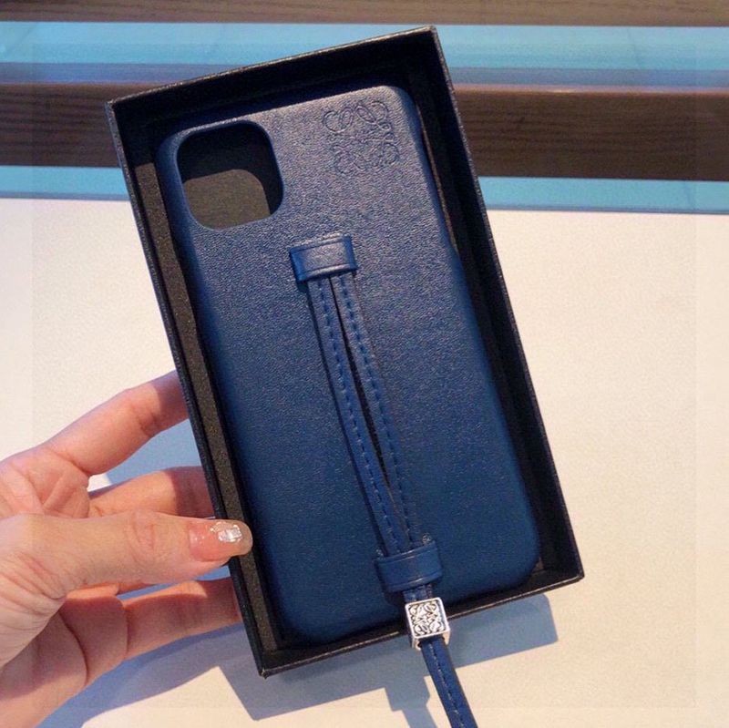 21AW New Arrivals [Loewe Case Replica] Leather iPhone Case loa73639