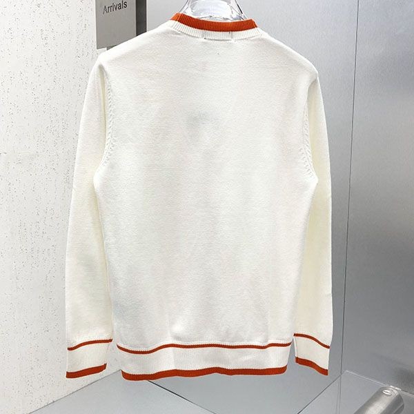 Super low price! Hermes stitched long sleeve fake cardigan erm51956