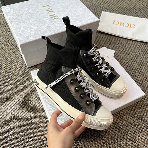 ☆Super popular☆ Dior sneakers replica high cut logo 2 colors KCK368CHK_S900