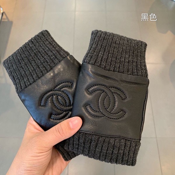 Chanel Mitten Leather Gloves Replica shk00014 Chanel Mitten Leather Gloves Replica shk00014