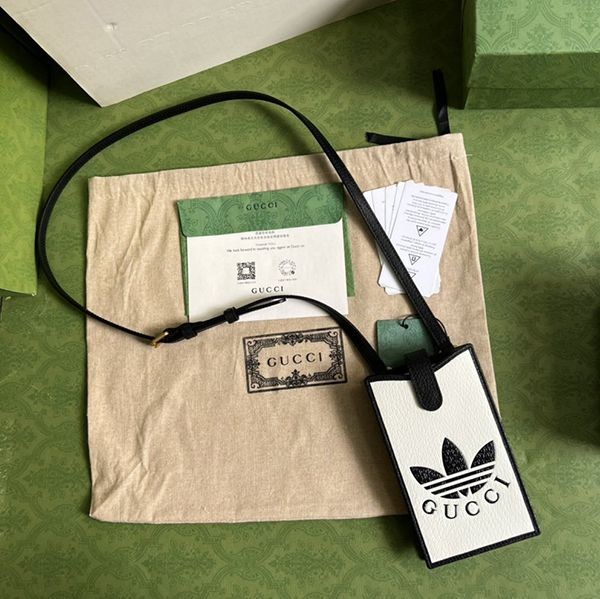 Lowest price challenge [Collaboration ★] Adidas x Gucci fake shoulder strap smartphone case gur45514