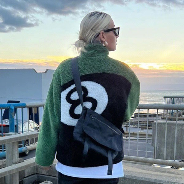 Stussy 8 Ball Replica Sherpa Jacket sun27861