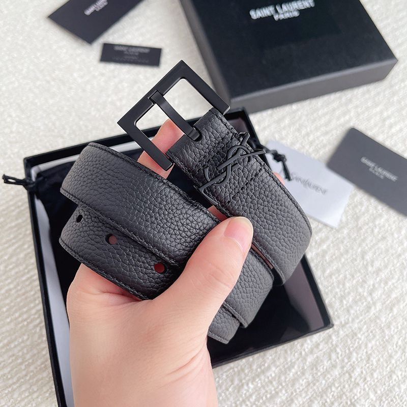 Cute Saint Laurent Monogram Narrow Belt Replica 30mm San15972