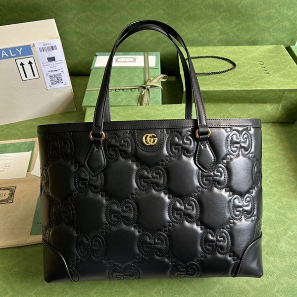 Classic Gucci quilted GG leather medium tote bag replica gum49146