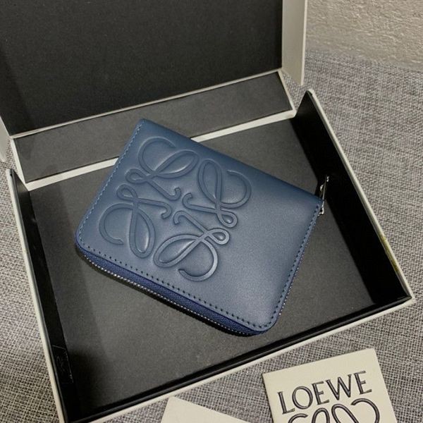 Hard to find fake Loewe wallet brand card zip wallet lop55957