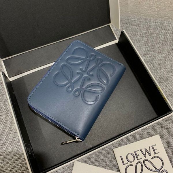 Hard to find fake Loewe wallet brand card zip wallet lop55957
