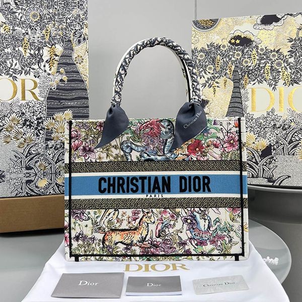 Best Price Guarantee Dior Oblique Book Tote Bag Replica del32180
