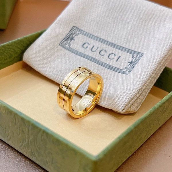 Free shipping Gucci 18K GG motif replica icon ring gud39511