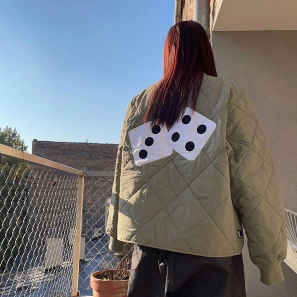 Stussy Dice Quilted Jacket Replica Quilted Liner sul95455