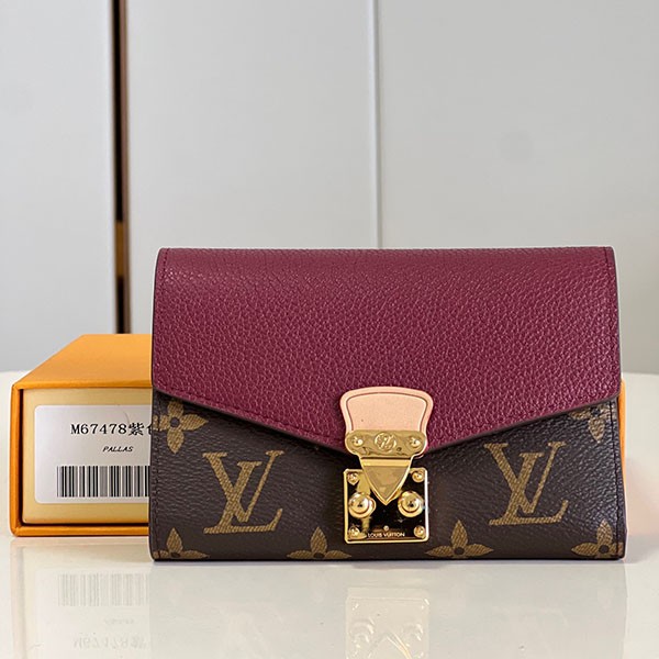 [Best Seller] Louis Vuitton Wallet Replica Monogram Folding Wallet Pallas Compact Wallet LV20340