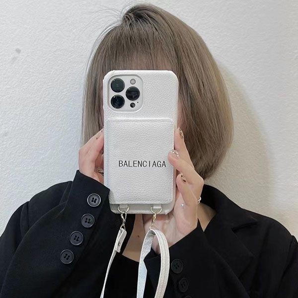 Balenciaga iPhone case with card slots fake ban14099 Balenciaga iPhone case with card slots fake ban14099