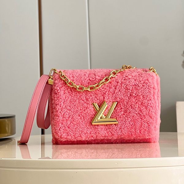 Rare Louis Vuitton Replica Twist MM Shoulder Bag Pink M21320 Rare Louis Vuitton Replica Twist MM Shoulder Bag Pink M21320