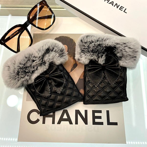Chanel Mitten Leather Gloves Replica shf88282 Chanel Mitten Leather Gloves Replica shf88282