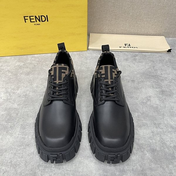 Sold out Fendi fake lace-up leather shoes fej64302