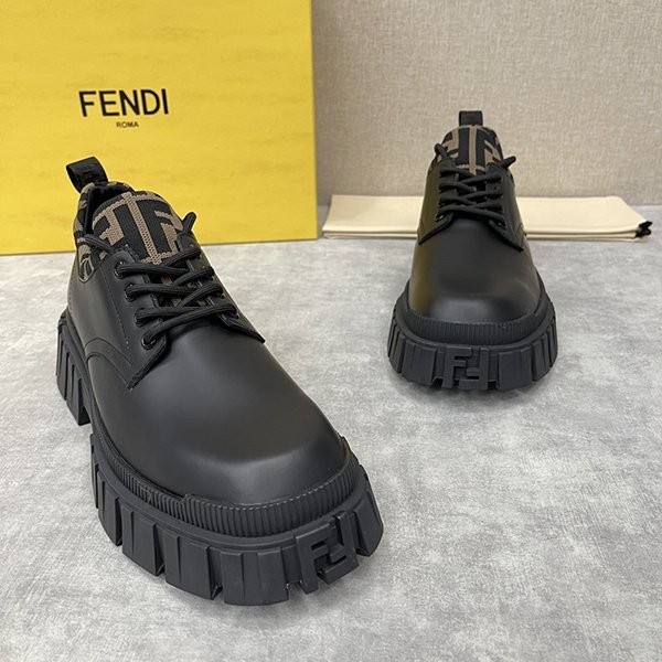 Sold out Fendi fake lace-up leather shoes fej64302