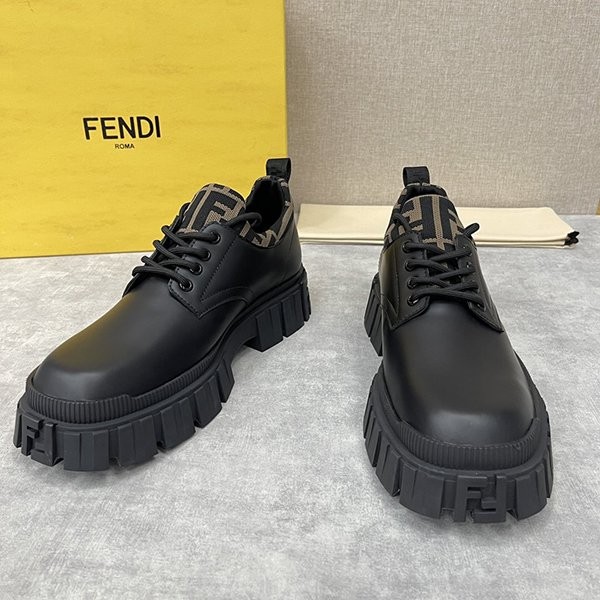 Sold out Fendi fake lace-up leather shoes fej64302