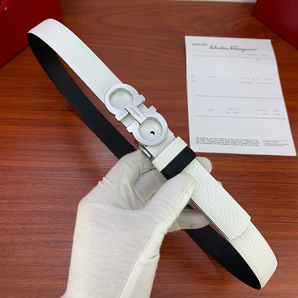 Hard to find Ferragamo logo buckle belt replica fer92246