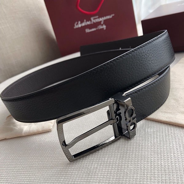 Ferragamo Reversible Belt Men's Leather fet02369 Ferragamo Reversible Belt Men's Leather fet02369