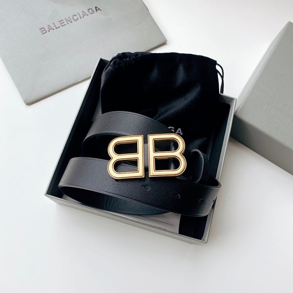 Balenciaga BB logo leather belt replica bal67287