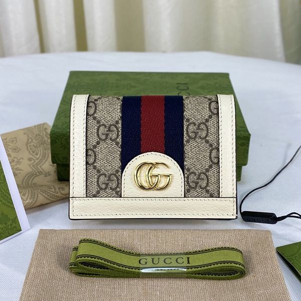 High-end brand collaboration 2022 Gucci folding wallet, bi-fold, GG logo copy guh09247 High-end brand collaboration 2022 Gucci folding wallet, bi-fold, GG logo copy guh09247