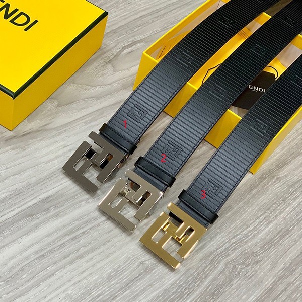Fendi men's belt replica loved by many celebrities, 4.0cm, 3 colors, fej46494