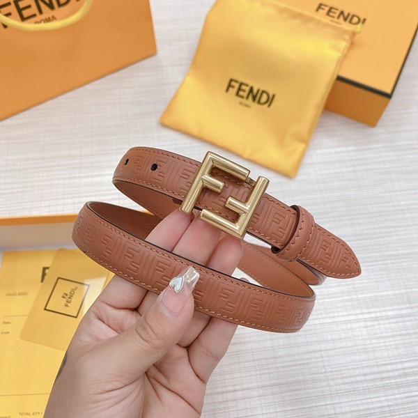 Fendi FF motif replica leather belt in calf leather fex74196