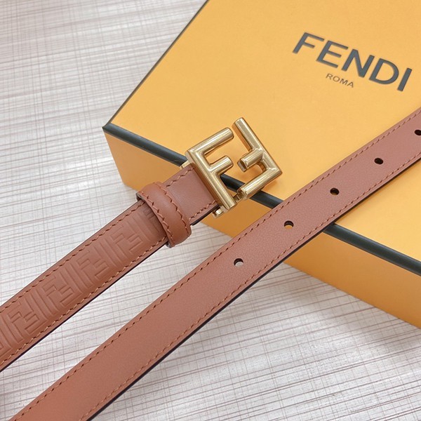 Fendi FF motif replica leather belt in calf leather fex74196