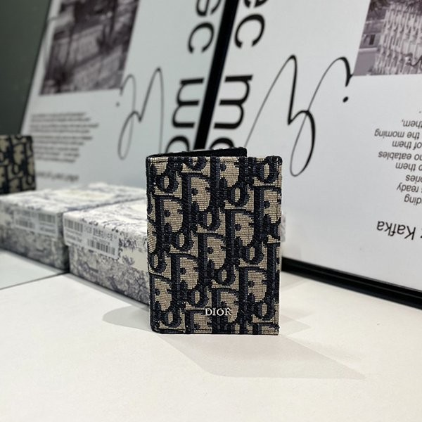 Extremely rare! [Dior] Oblique copy card case dey09950